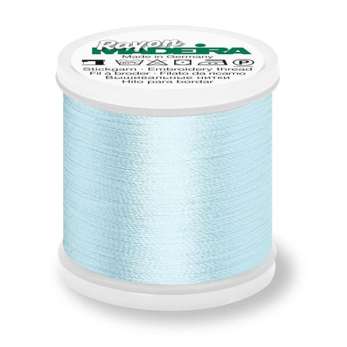 Madeira Rayon 40 machine embroidery thread 1000m spools 1074 pale powder blue